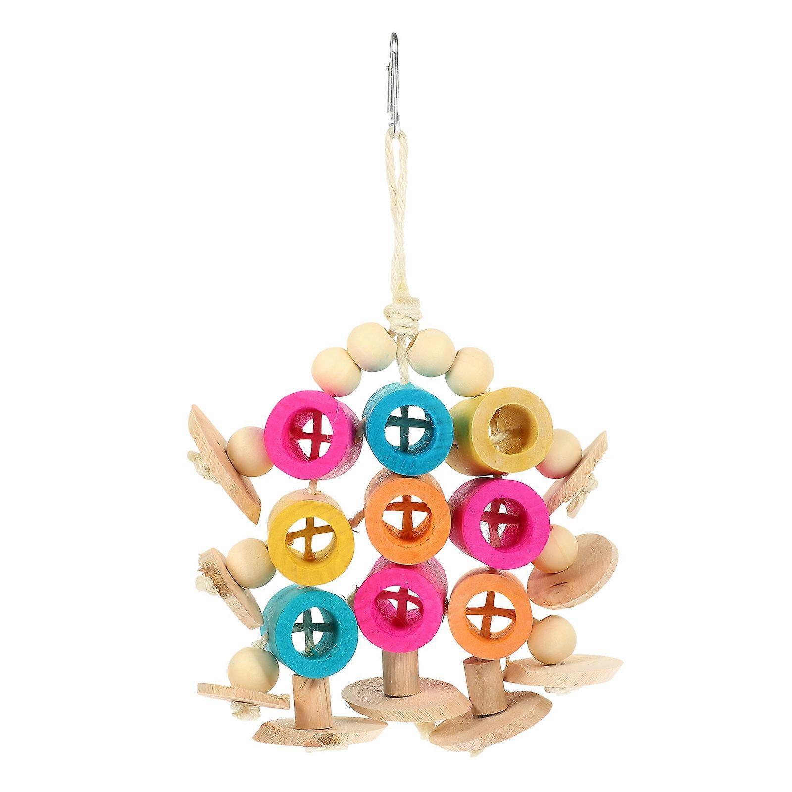 Parrots Chewing Supply Parrot Biting Toy Home Use Assorted Color Biting 1Pcs