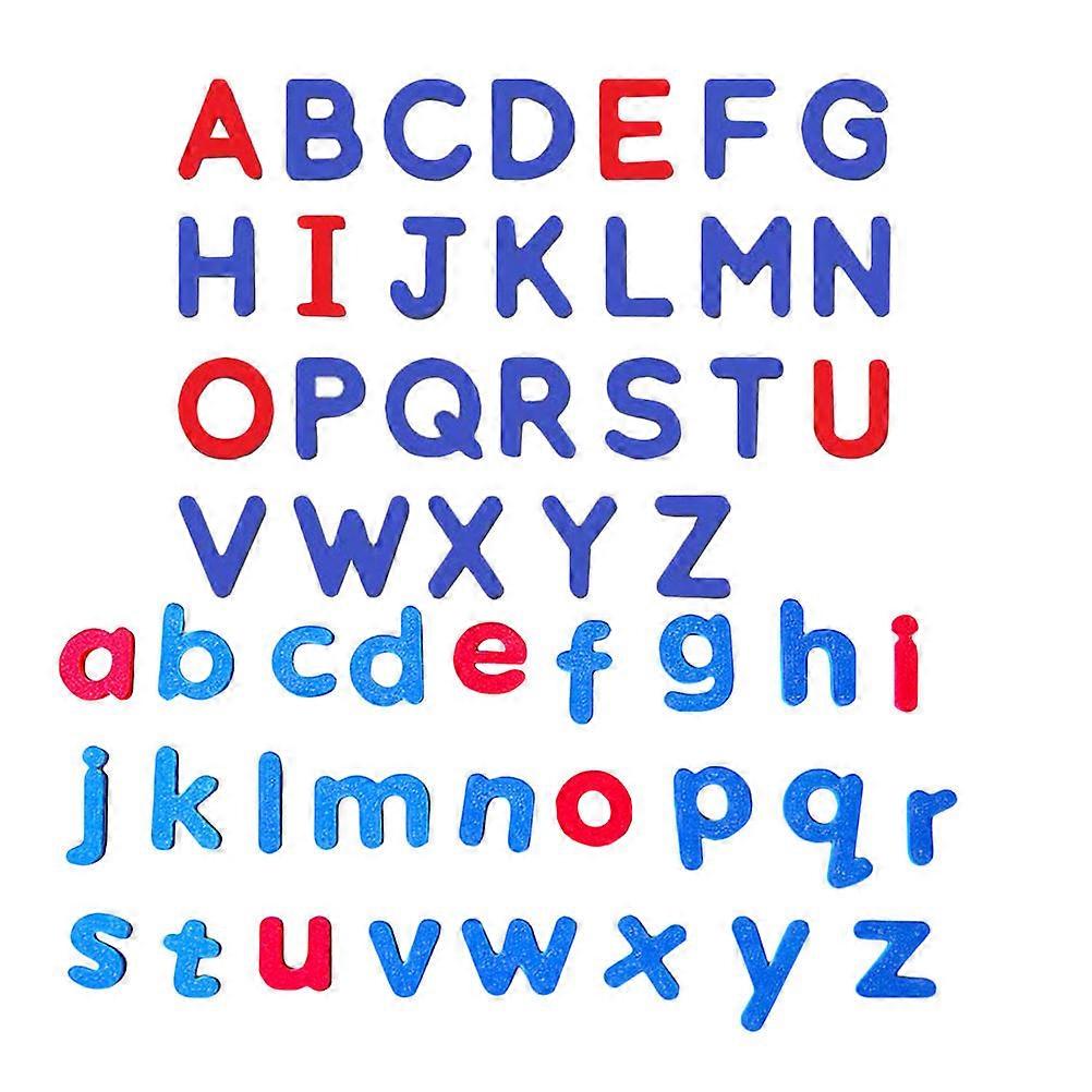Refrigerator Magnets Alphabet Magnets Simple Design Parents Learning Activities Blue 4.5X3.5CM Memo Holder 2 Sets