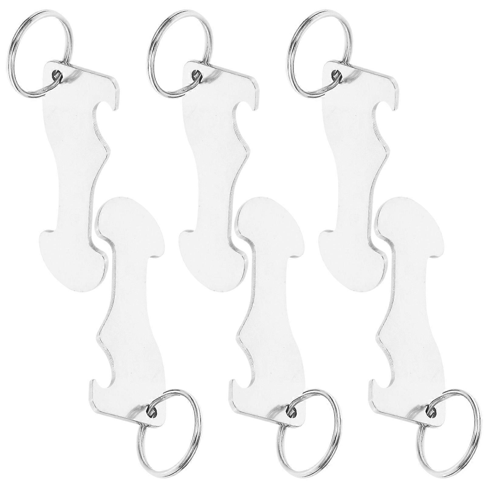 6pcs Lightweight Portable Shopping Cart Keychains for Grocery Trolley Use – Durable Keyring Holders for Daily Shopping Convenience