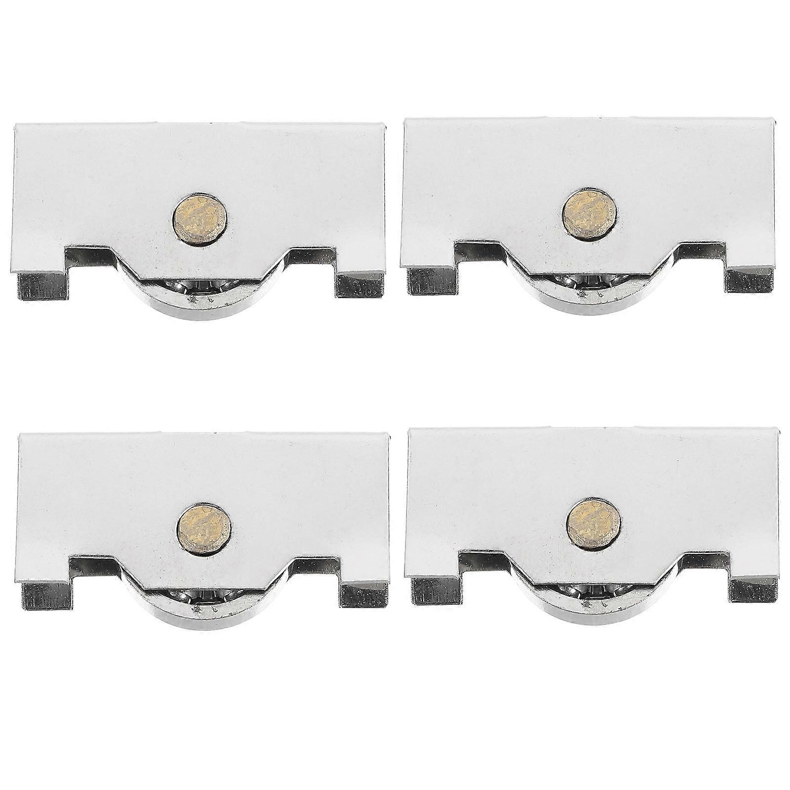 4pcs Sliding Door Rollers for Glass Doors   Smooth Quiet Operation Replacement Wheels for Patio & Display Cabinets