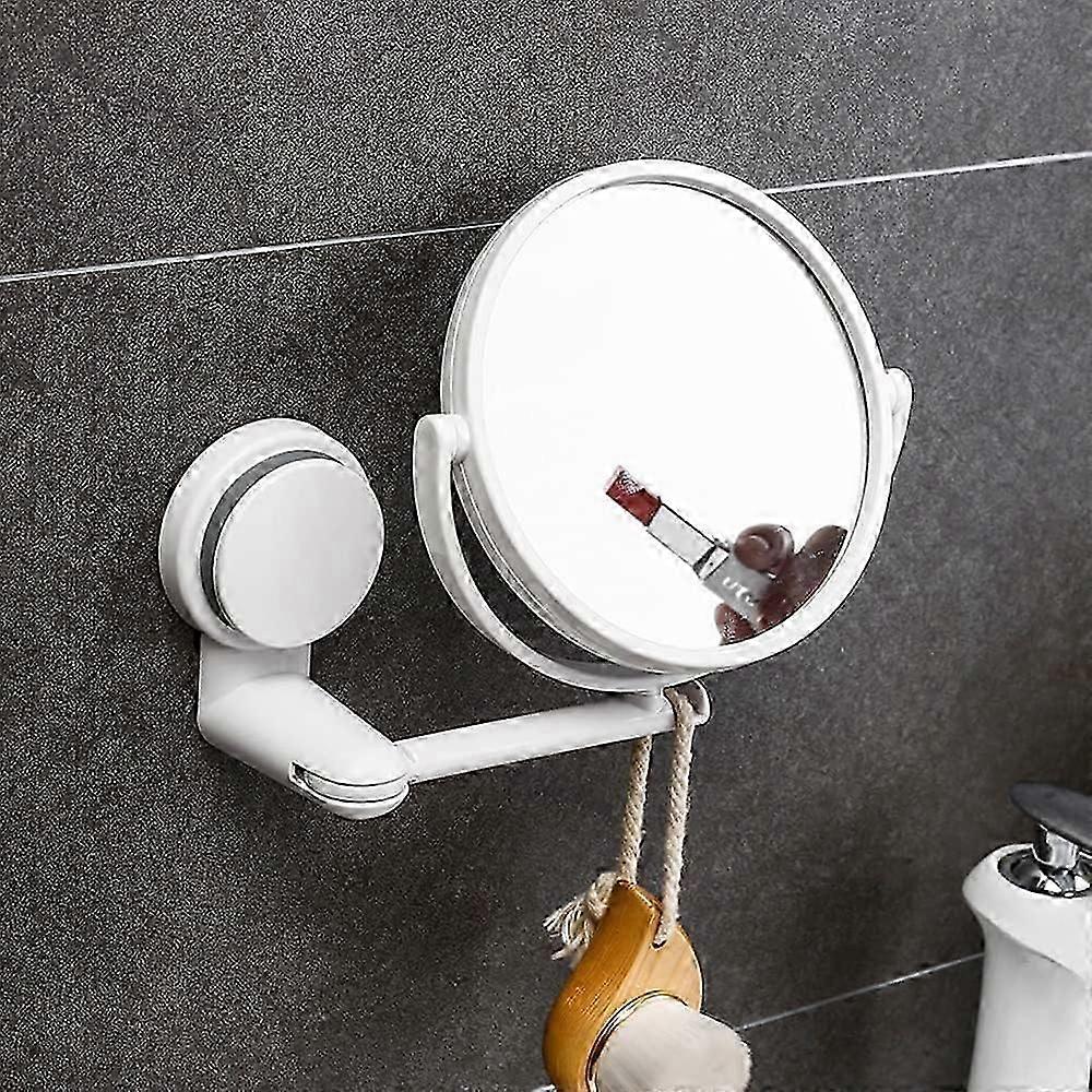Adjustable Suction Cup Wall Mounted Makeup Mirror - 360 Double Sided