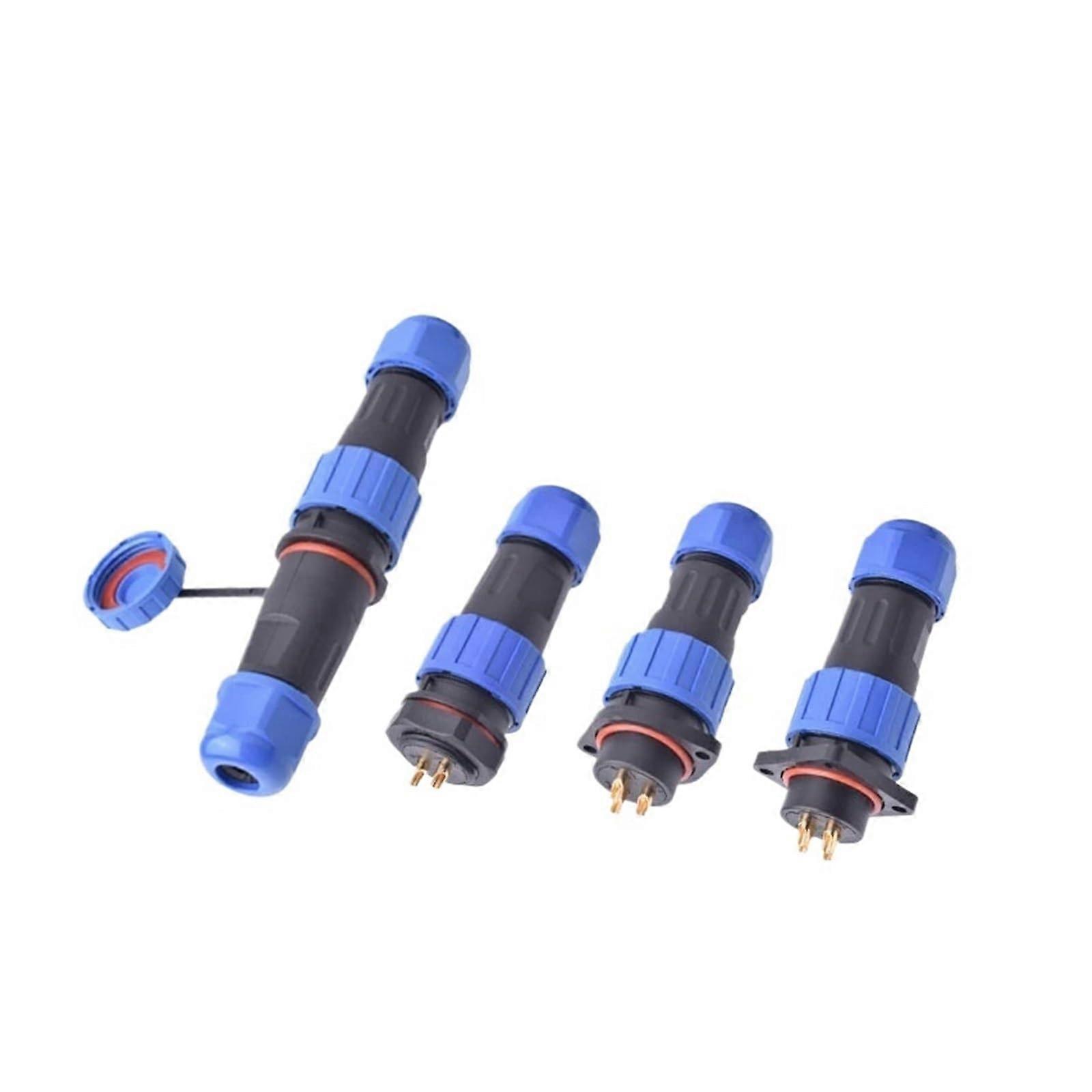 IP68 Waterproof Connector Panel Wire and Cable Set 2-12 Pin Flange Solder Connection SP12 SP16 SP20 Specifications