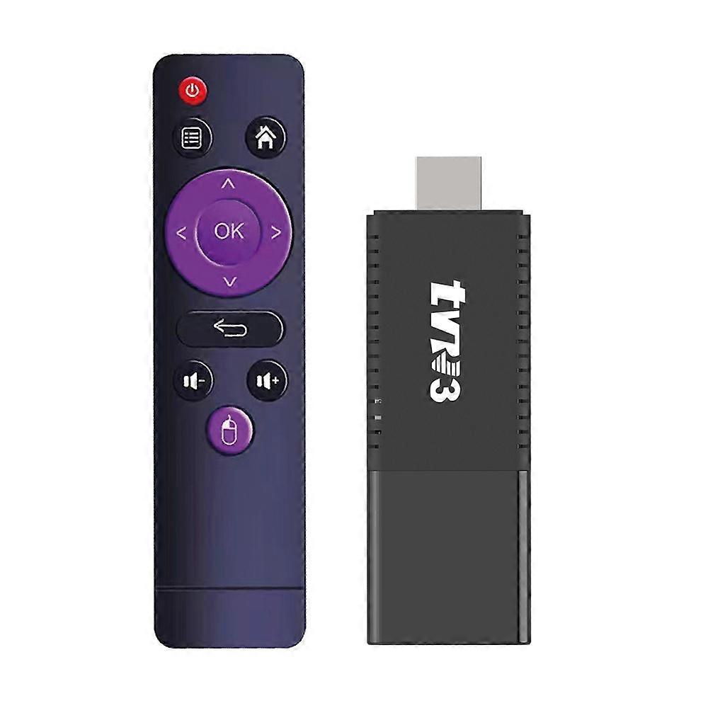 TVR3 Android 13 Streaming Smart TV Stick Quad Core Cortex A53 Support 4K H.265 Netflix Youtube, 1+8G