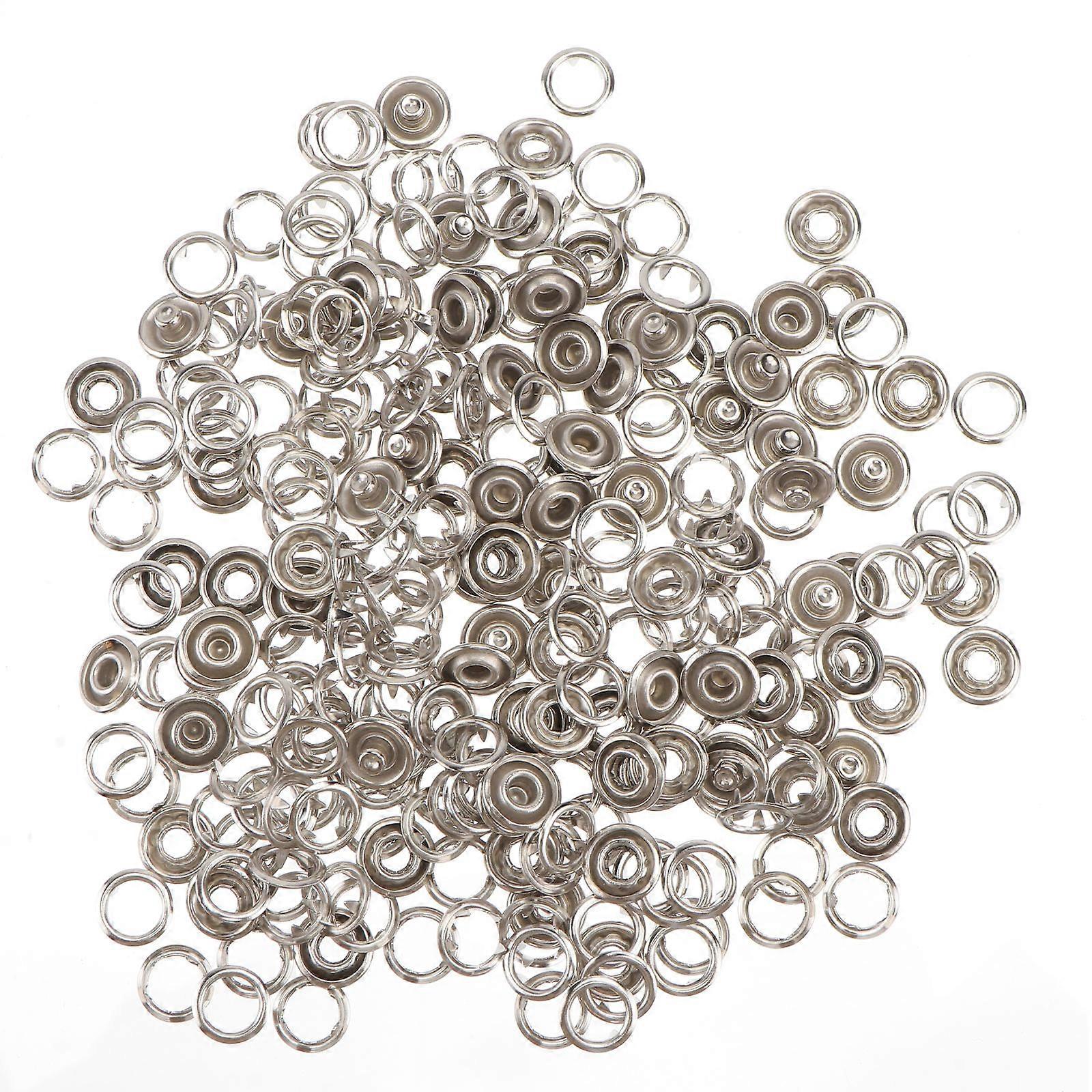 Prong Buttons 100Pcs Assorted Color Hollow Five Claw Buckles for Sewing, Ideal for Baby Crafts