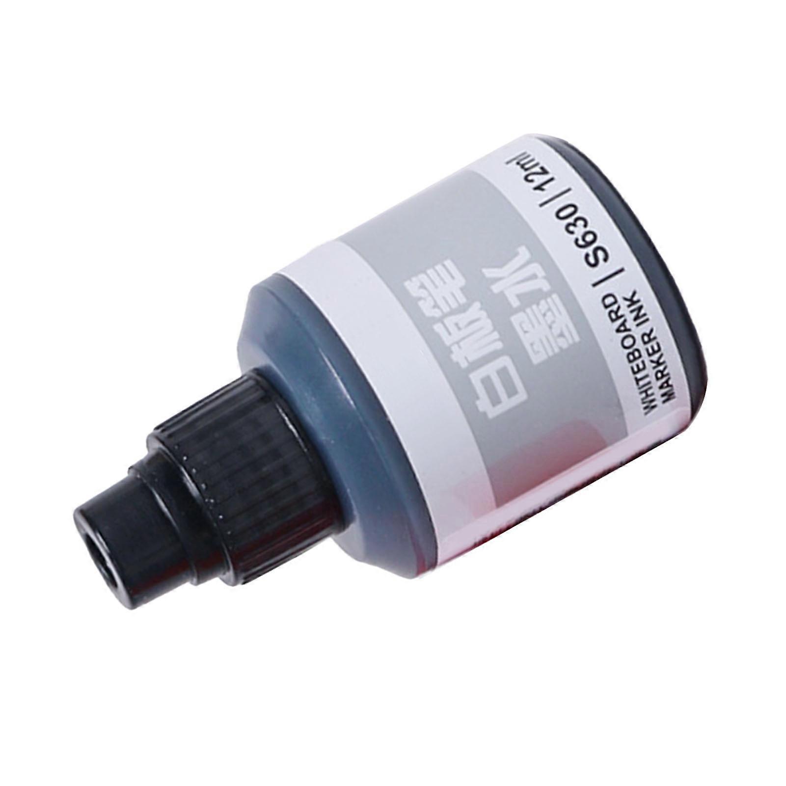 12ml Durable Whiteboard Marker Refill Ink Black for Home School