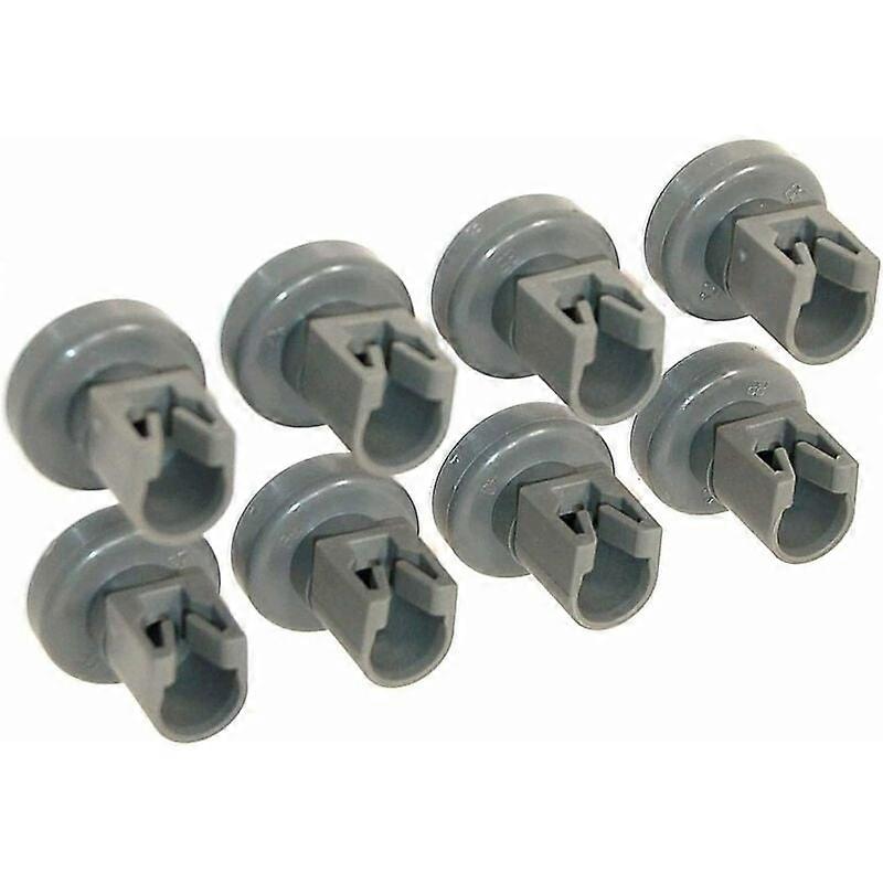 Dishwasher Wheel for Upper Basket - Compatible with Privileg, Faure, AEG, Electrolux, Zanussi, Ikea... Complete set of 8 wheels(25mm)
