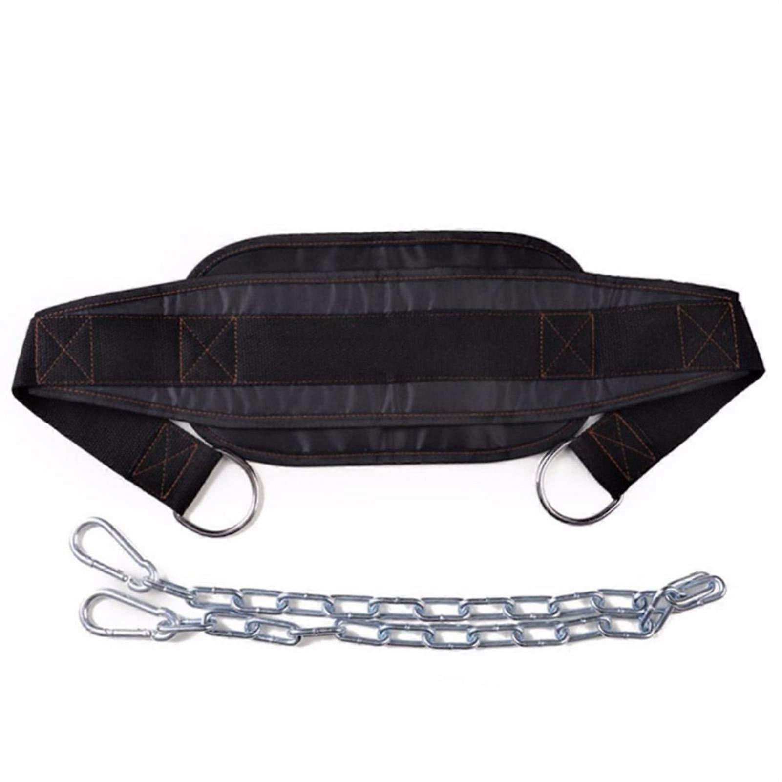 Fitness Dip Belt with Chain for Weight Lifting, Pull Ups, Powerlifting