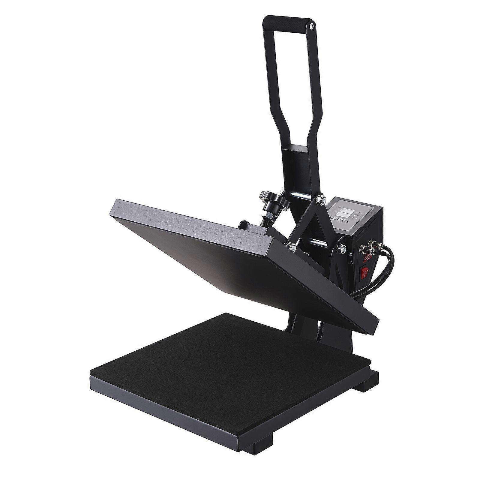 Heat Press, μηχανή θερμότητας 15 x 15 ιντσών, για ψηφιακό εκτυπωτή εξάχνωσης βιομηχανικής ποιότητας για βινύλιο μεταφοράς θερμότητας, 15 "x 15", μαύρο