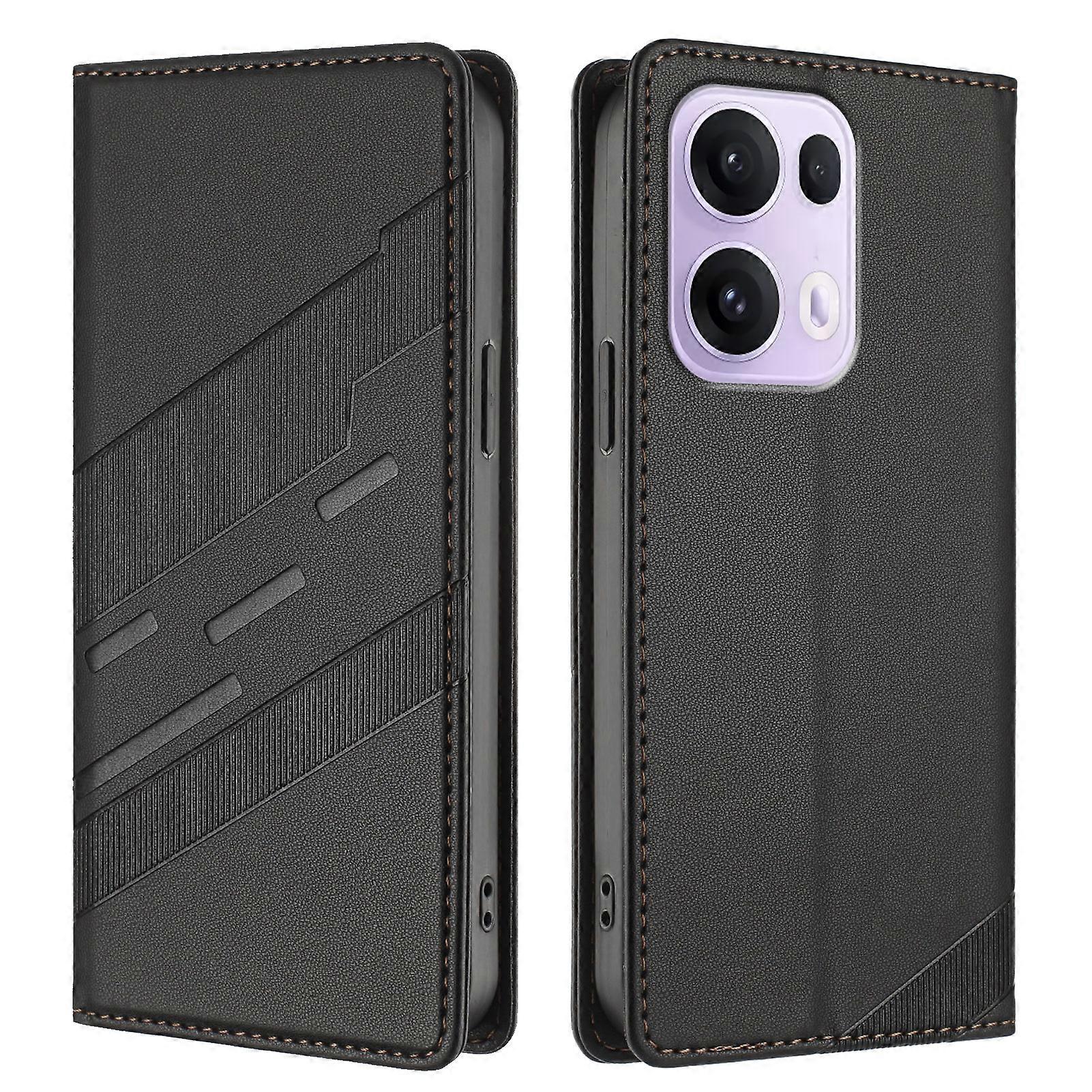 Compatible For Oppo Reno13 Pro 5G Phone Cases Punk Style Imprinted Wallet Stand Leather Cover