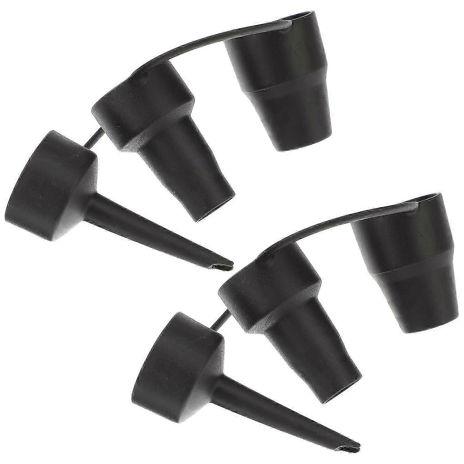 2 Sets 3 Sizes Plastic Nozzle Pump Nozzle Head Air Inflator Adaptor Replacement Nozzles