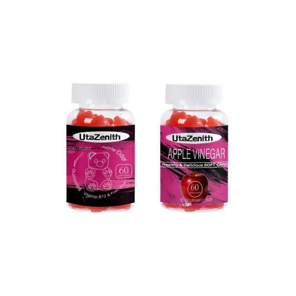 Vitamin B12 Apple Cider Vinegar Gummy Bears, Combination Pack