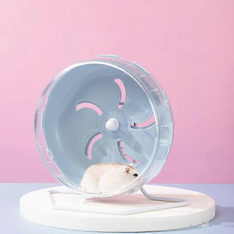Hamster Wheel 21.5 cm Quiet Balance Wheel Toy with Stand, Non-Slip for Small Pets like Mice, Squirrels, and Chinchillas
