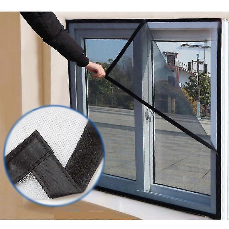 Window Net for Cats, Keeps Flies, Mosquitoes, Bugs Out, 65x105cm Black