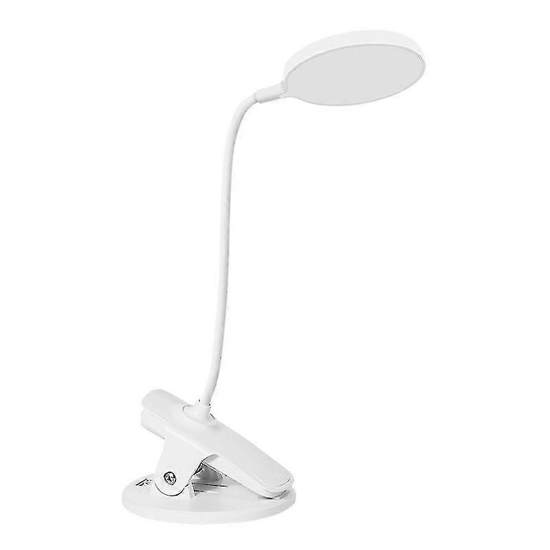 USB Rechargeable Clip-on Reading Lamp, Eye Protection Touch Control Bedside Light with Flexible Gooseneck