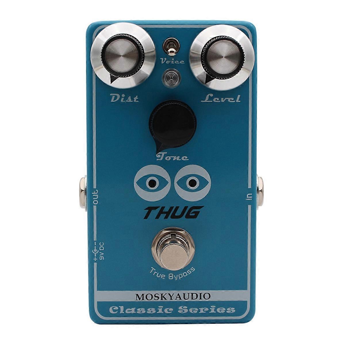 Thug High Gain Classic Distortion Effect Pedal for Electric Guitar,3 Distortion Tone with Dist Lev