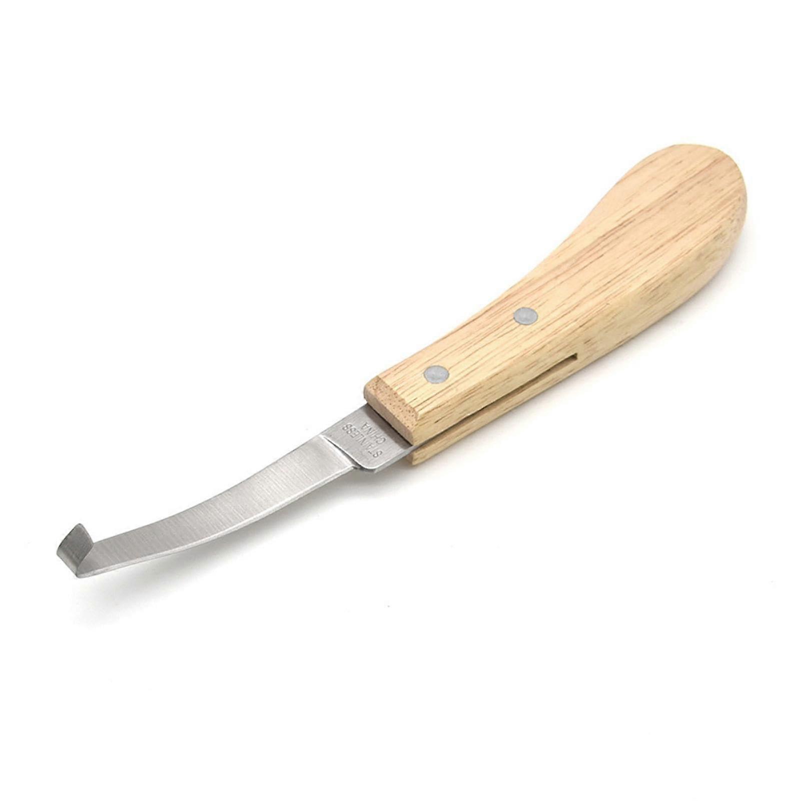 Hoof Cutter Tool for Horses - Stainless Steel Hoof Grooming Scissors with Sharp Edges and Wooden Handle