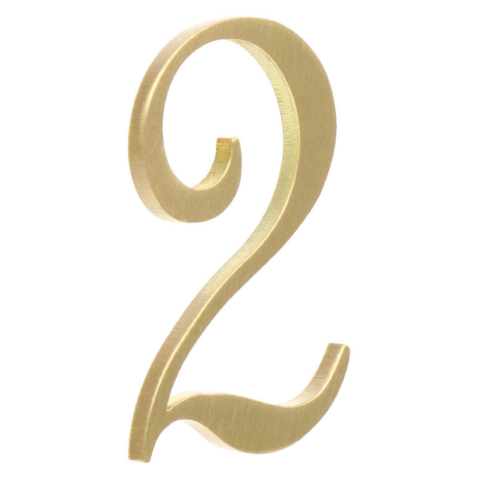 Copper Door Number House Address Numbers For Outside Hotel Room Use 1Pack