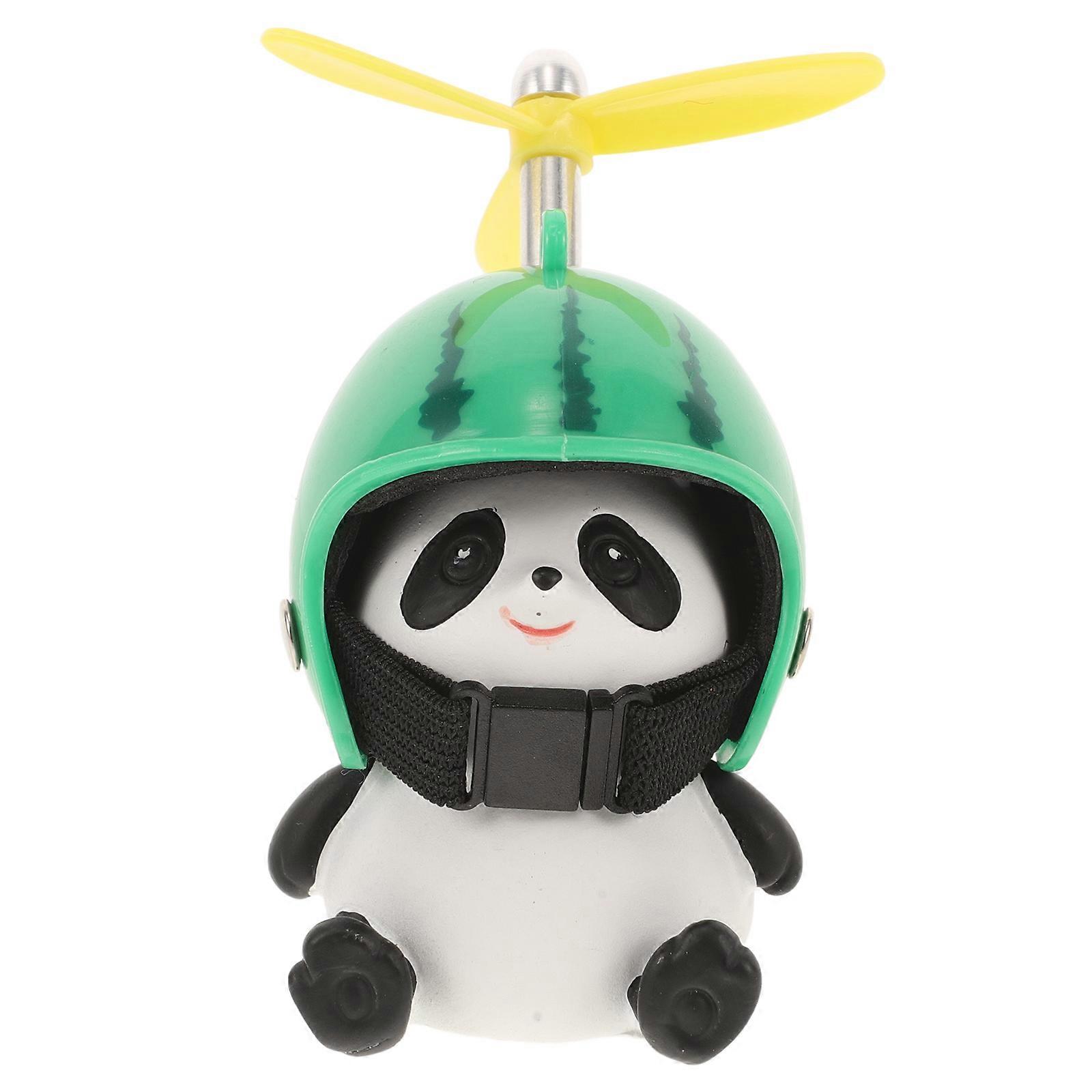 Cute Panda Bicycle Decoration Universal Bike Handlebar Grips & Scooter Ornaments Easy Install Fun Accessory for Electric Scooters, Motorcycles &