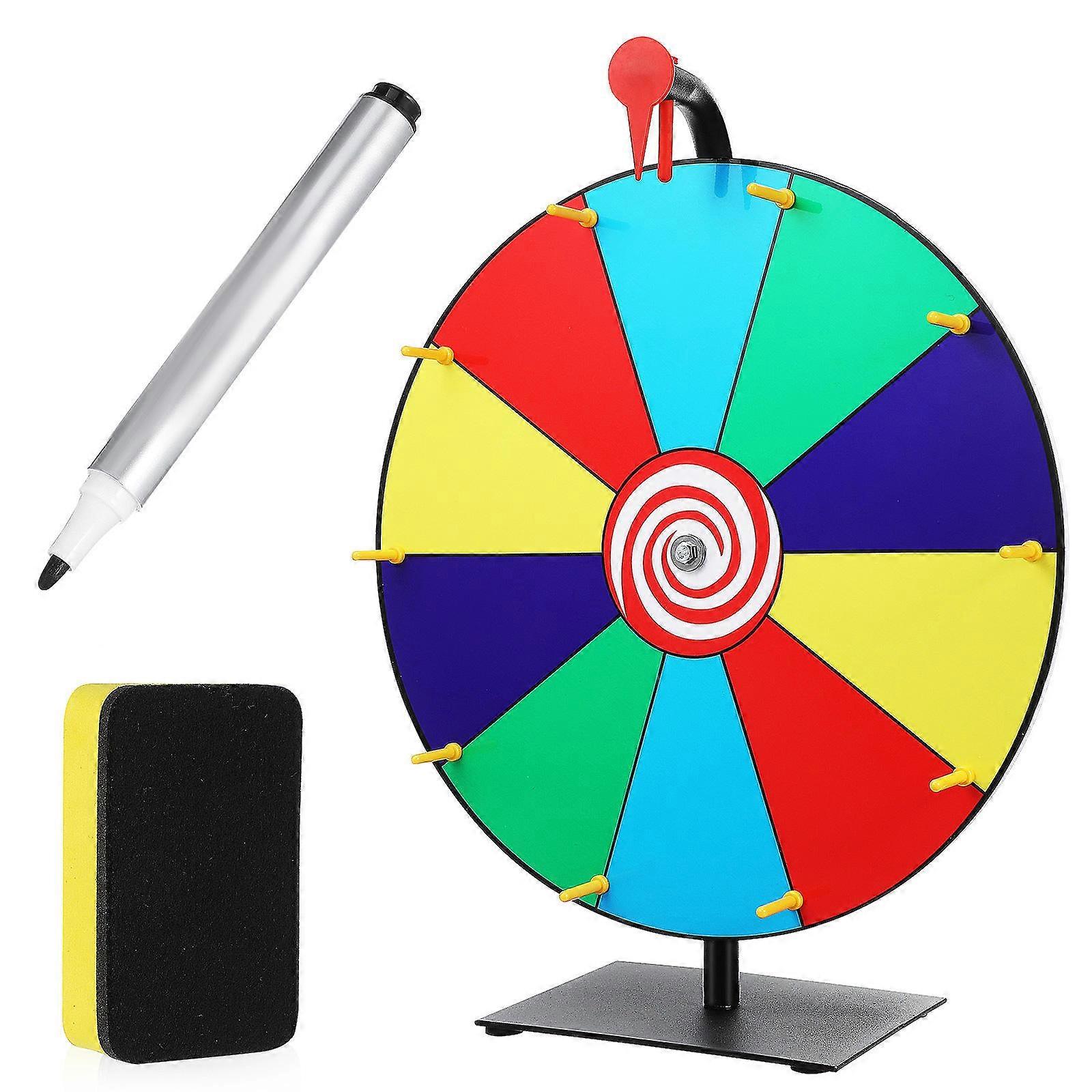 Lucky Wheel Prize Wheel Tabletop Design For Entertainment Events Circular Shape Foamed Pvc Sheet 40.00X40.00X0.80CM 1 Set