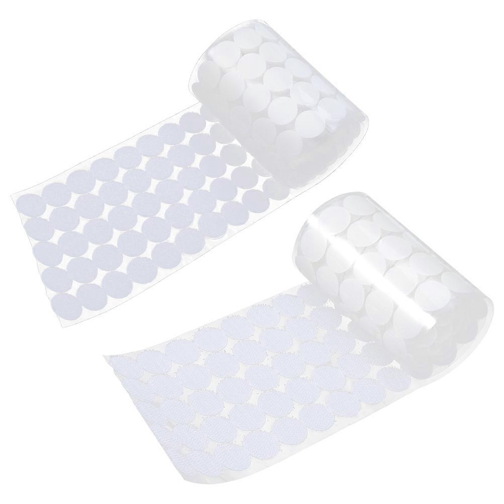 Adhesive Dots Hook and Loop Fasteners 450 Pairs Reusable Round Tape for DIY Home Office Organization Storage Projects