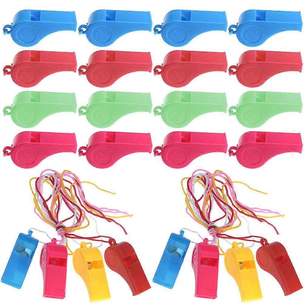 Sports Whistle Toy For Kids Small Reusable Plastic Whistle For Gym Noise Making Parties 48Pcs