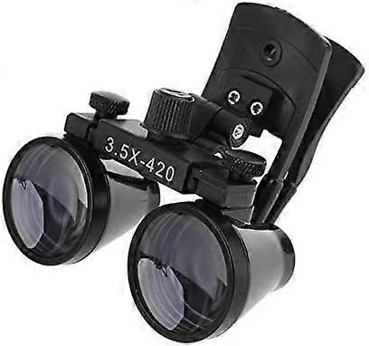 3.5x Binocular Magnifying Glass Clipon Type Magnifier Optical Glass Laboratory Head Magnifier DY110