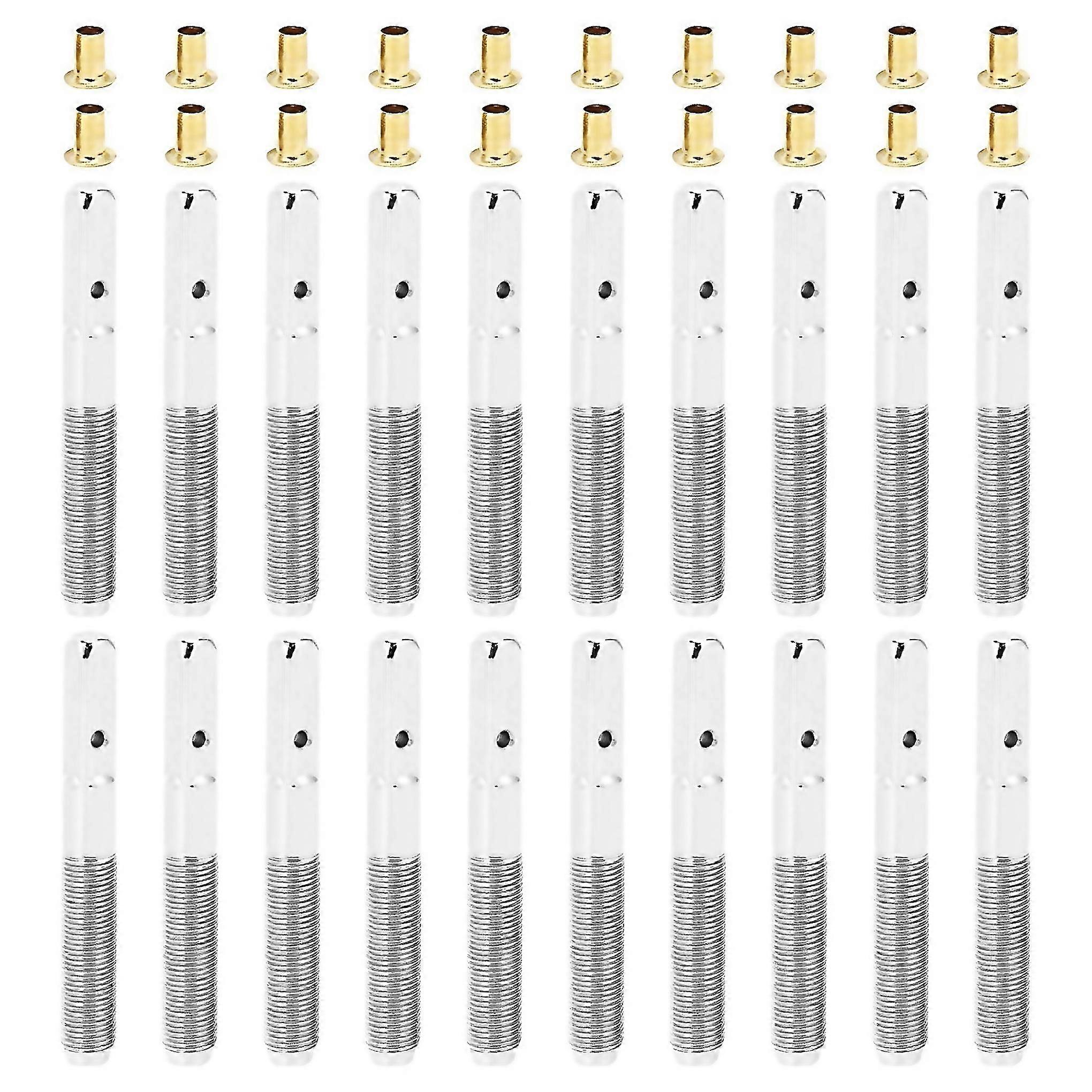 Til 20 stk lyre harpe tuning pin søm med 20 stk nitter sæt