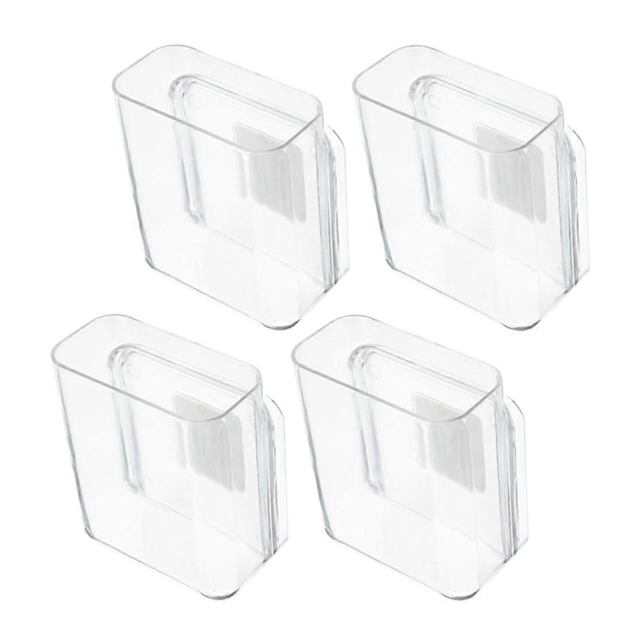 4piece wallmounted storage boxes, storage containers, practical phone holder