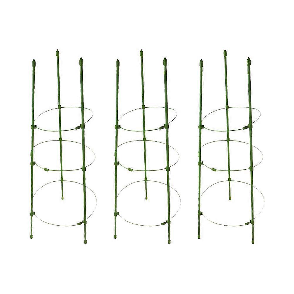 3 Sets Garden Tomato Cages Plant Support Stakes Rustproof Trellis for Vertical Climbing Plants Including Tomatoes and Cucumbers