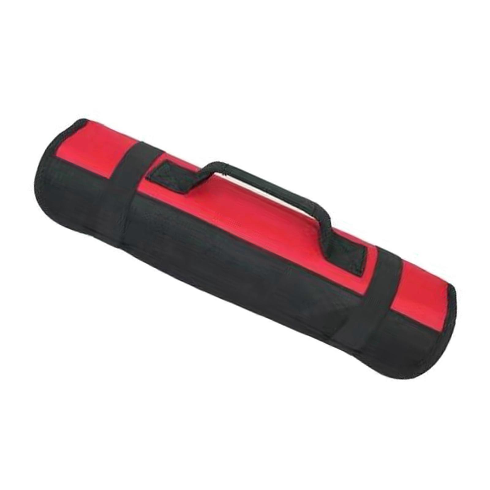 Roll Up Tool Bag Portable Folding Tool Storage Bag Folding Repair Wrench Multifunctional Case Holder Pocket Bag  Red