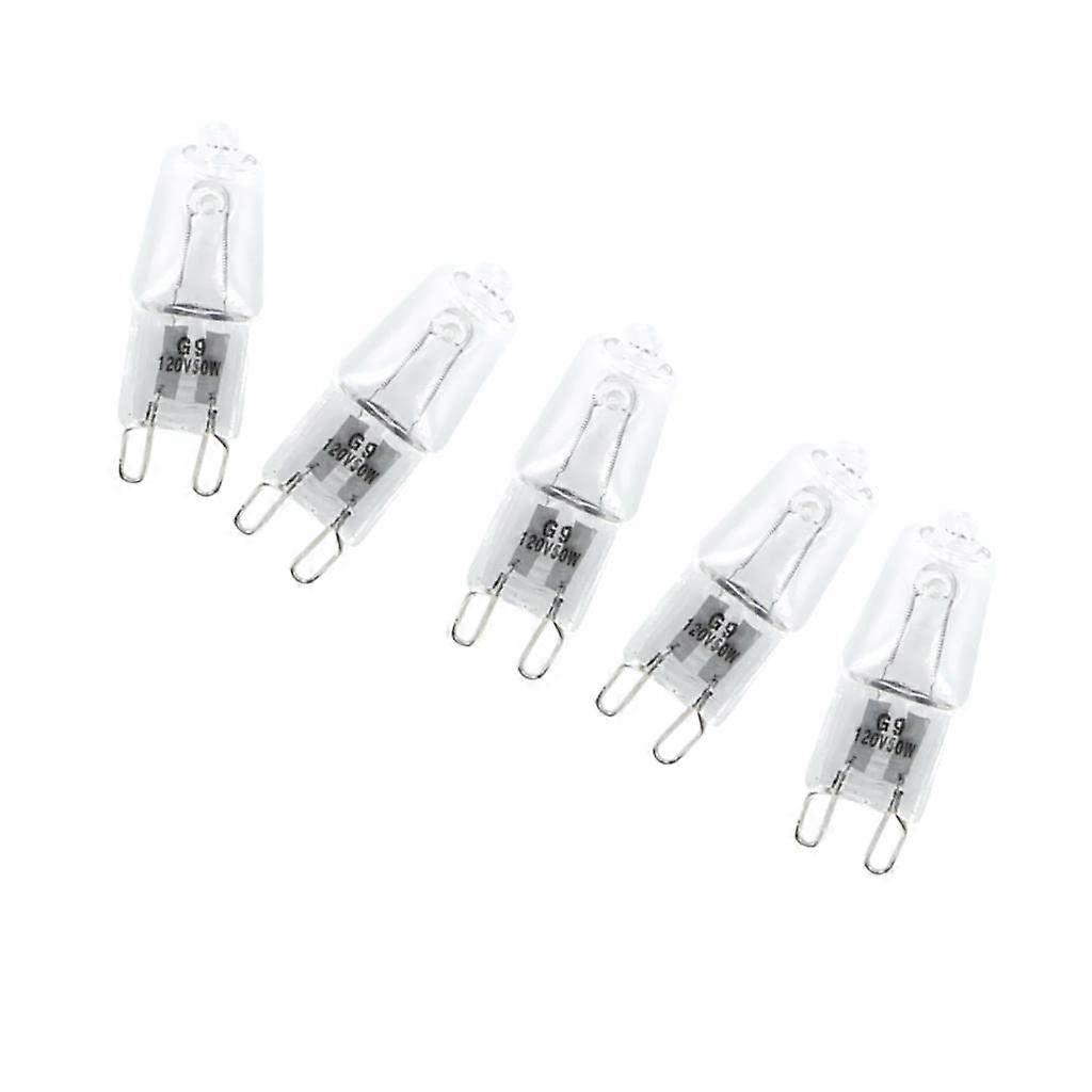 Pack of 10 G9 JCD Halogen Bulbs 120 V 50 W Long Life Suitable for 110 V/130 V Voltage