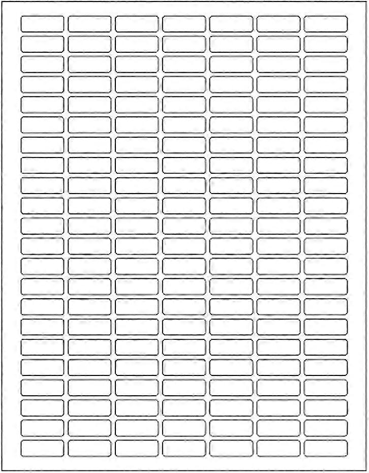 2025 Latest Model Small Sticky Labels White Rectangular Labels 1" x 0.375 + Bonus Color La