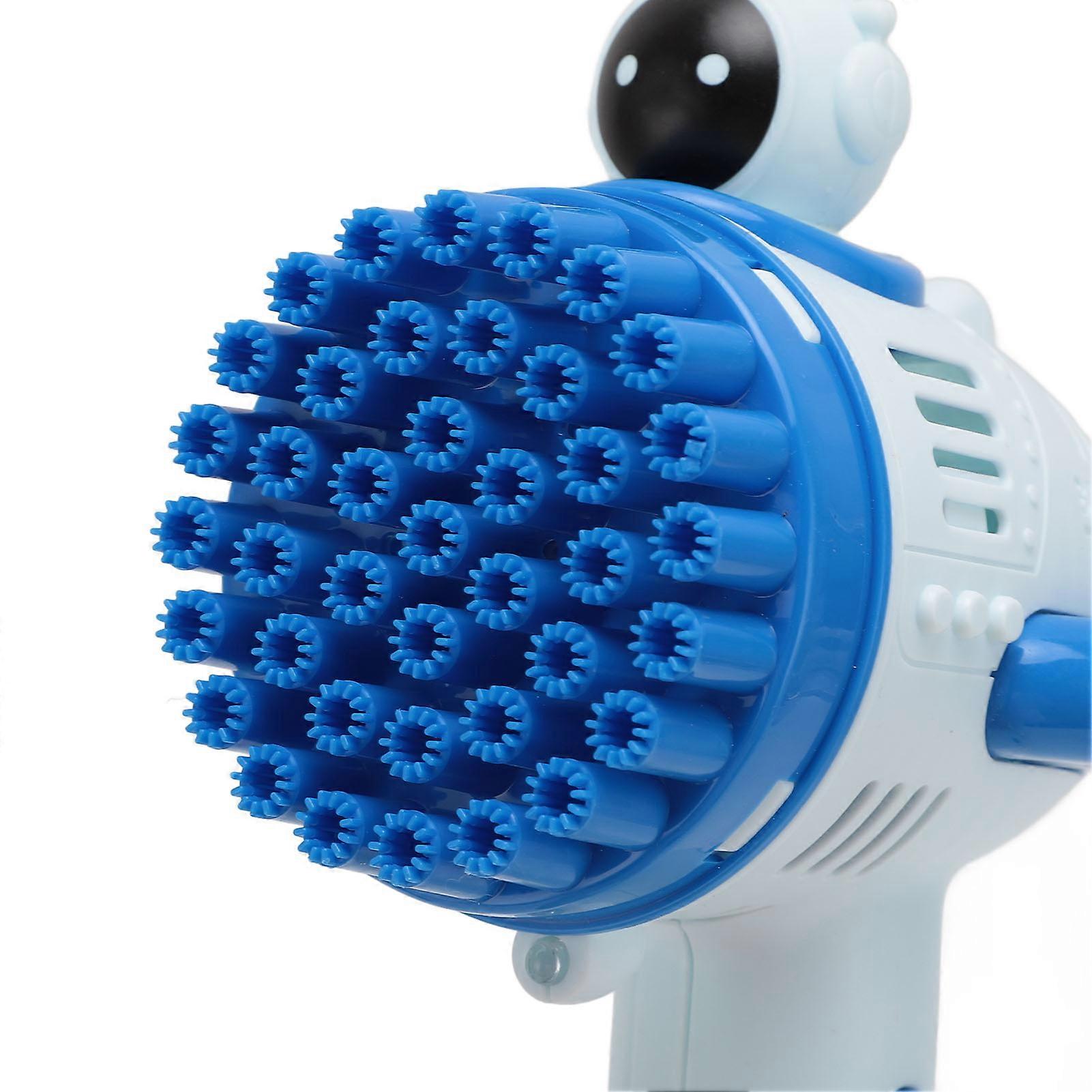 Bubble Machine 40 Hole 90ML Colorful Bubbles Automatic Electric Bubble Maker for Kids Blue