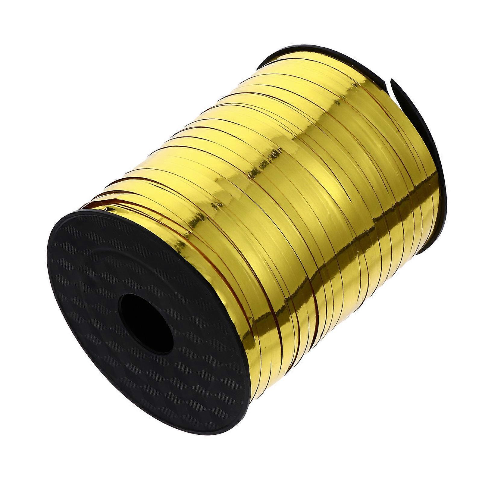 Yellow Decorative Ribbon for Fixation Made of Plastic 1 Roll
