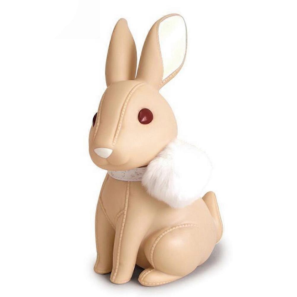 Cute Rabbit Shape Coin Bank Made of PVC and Polyester Perfect for Coin Storage Black Color Fits