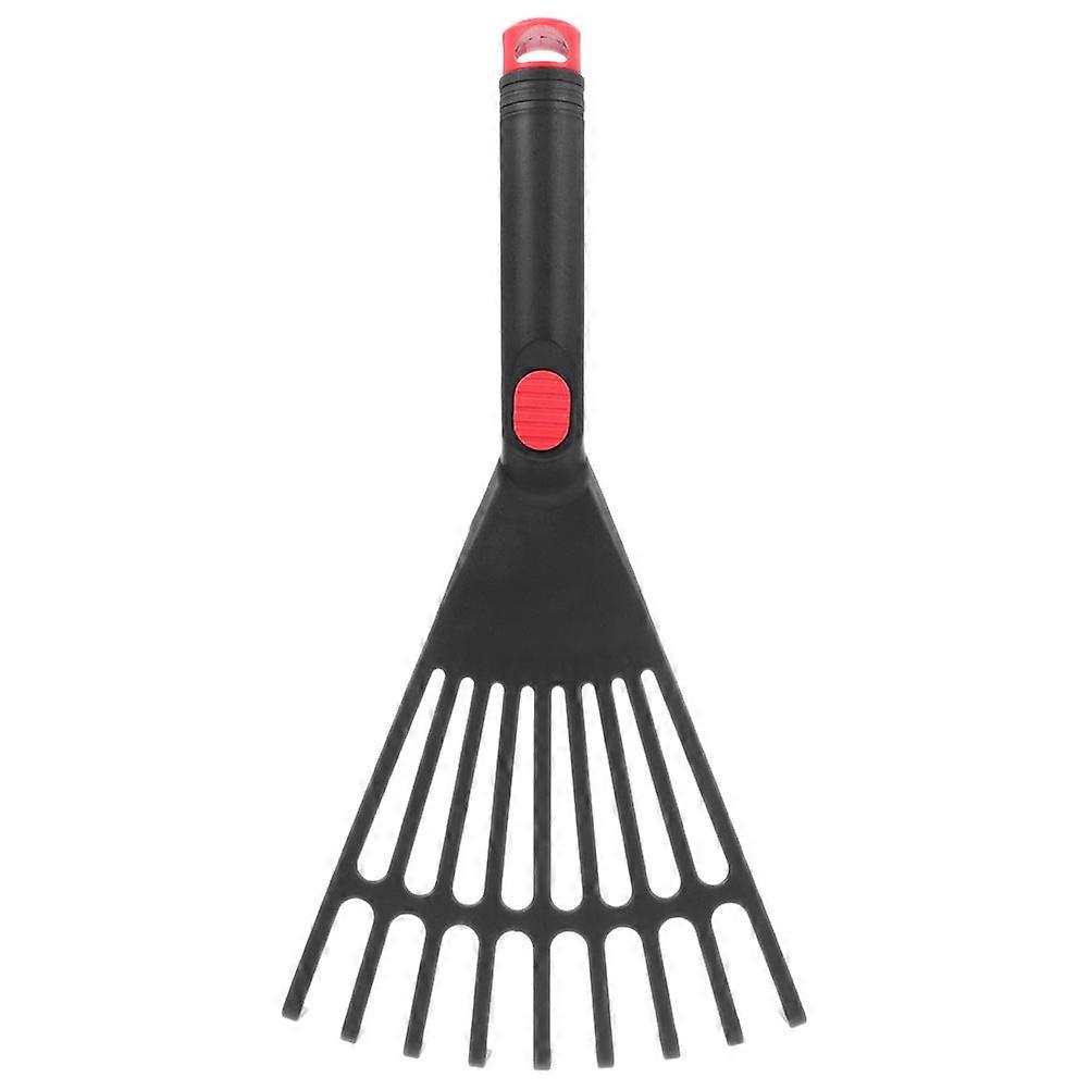 Leaf Rake Plastic Rake Gardening Rake Tool Small Garden Rake with Handle