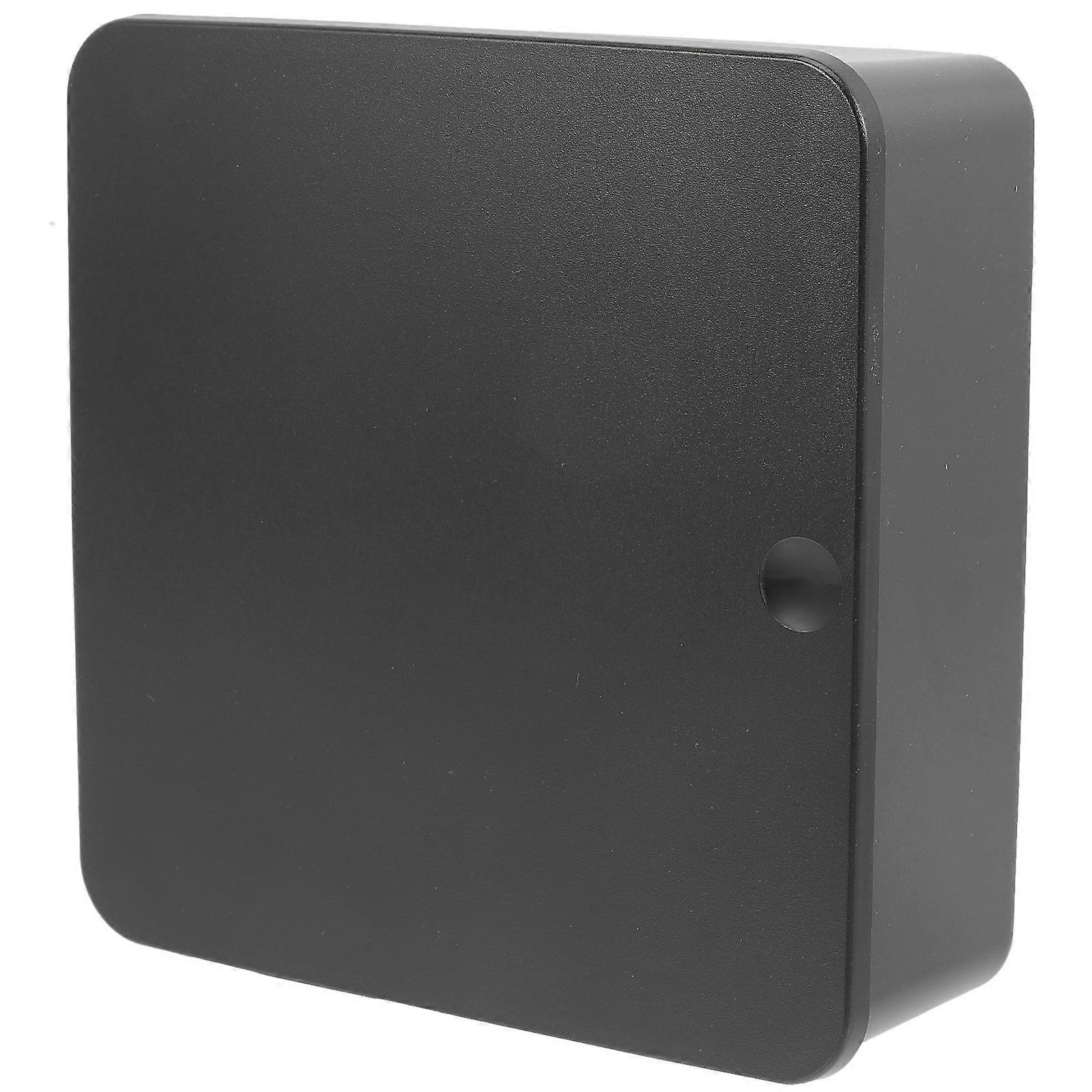 Magnetic Key Holder Rectangular Use Key Organization Black Color 17x16.5cm 1Set