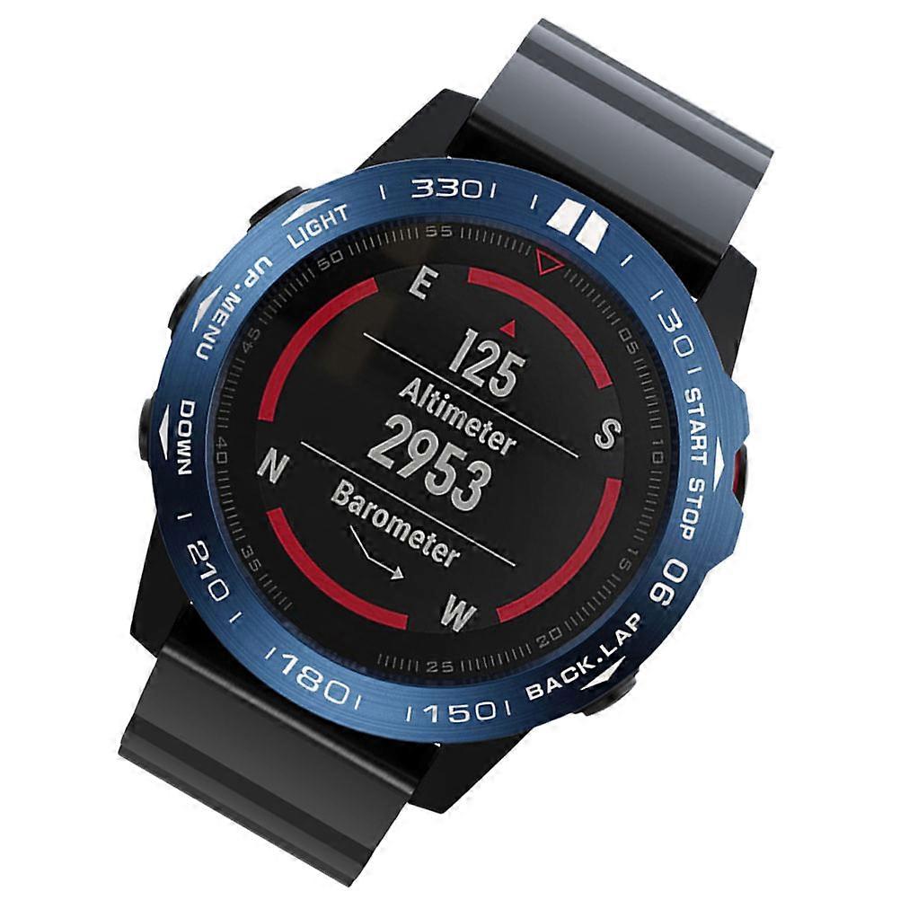 Chic Lightweight Watch Frame with Blue Ring and White Letter Design for Scratch and Dirt Protection