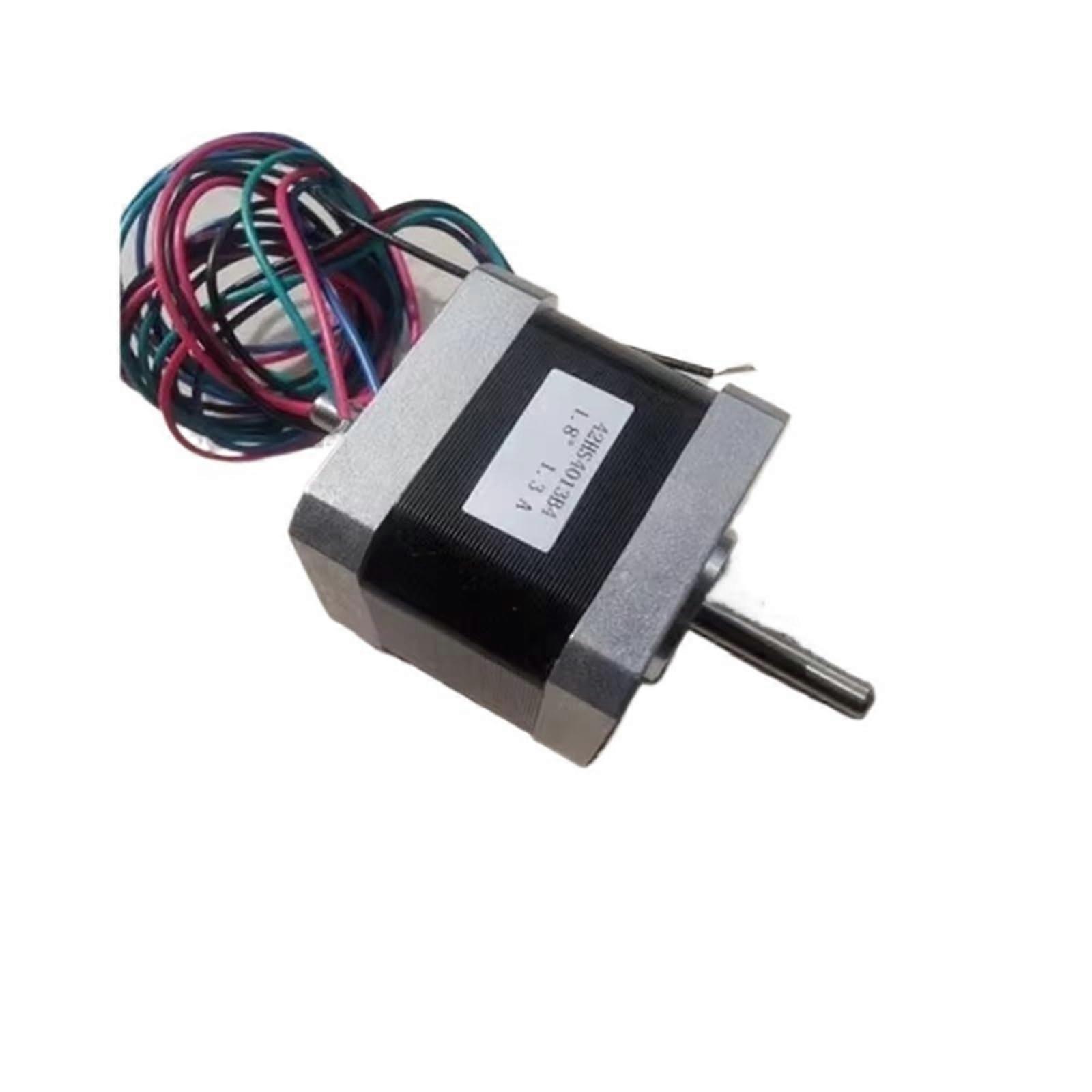 4wire Nema17 dualshaft stepper motor, 1.3 A, torque 45 N.cm, step angle 1.8°, housing length 40 mm, model 42HS4013B4, 1 piece.