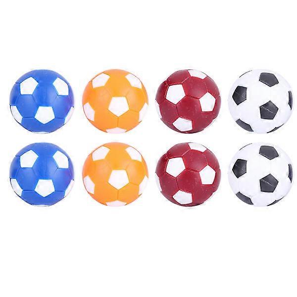 8pcs Mini Colorful Table Soccer Football Replacement Balls Table Game Ball 36mm