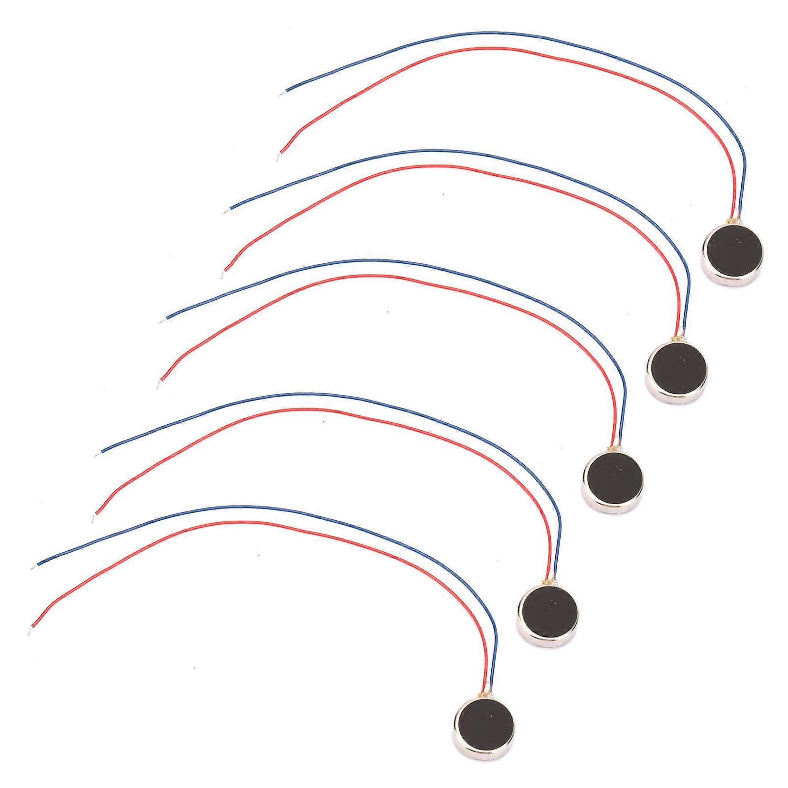 5pcs DC 3V 80mA Pager and Cell Phone Coin Flat Vibrating Micro Motor 10x2mm 11000RPM 1020(34mm)