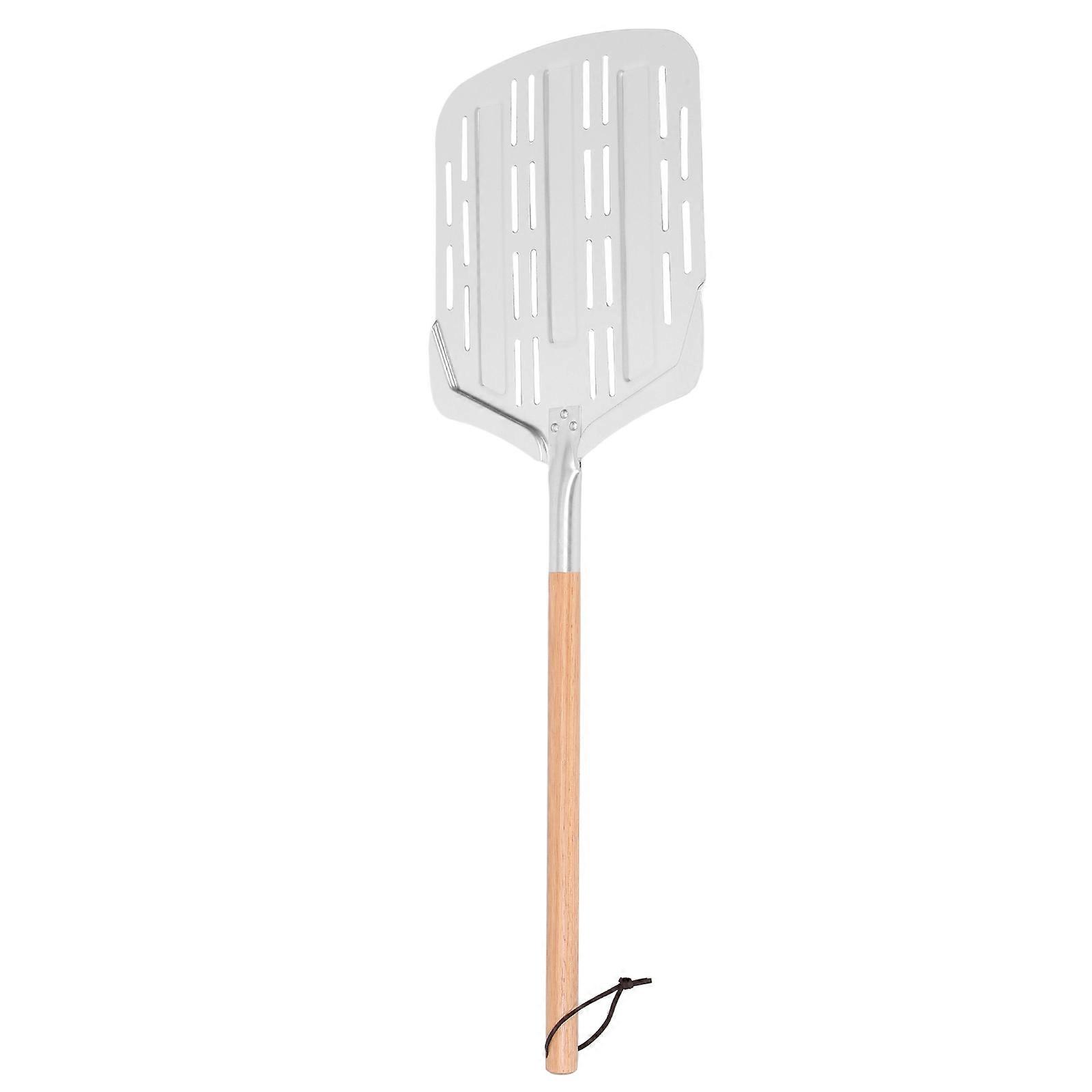 Pizza Peel with Perforated Design, Detachable Handle, Heat Resistant Spatula for Ovens and Grills, Non Slip, Easy to Use