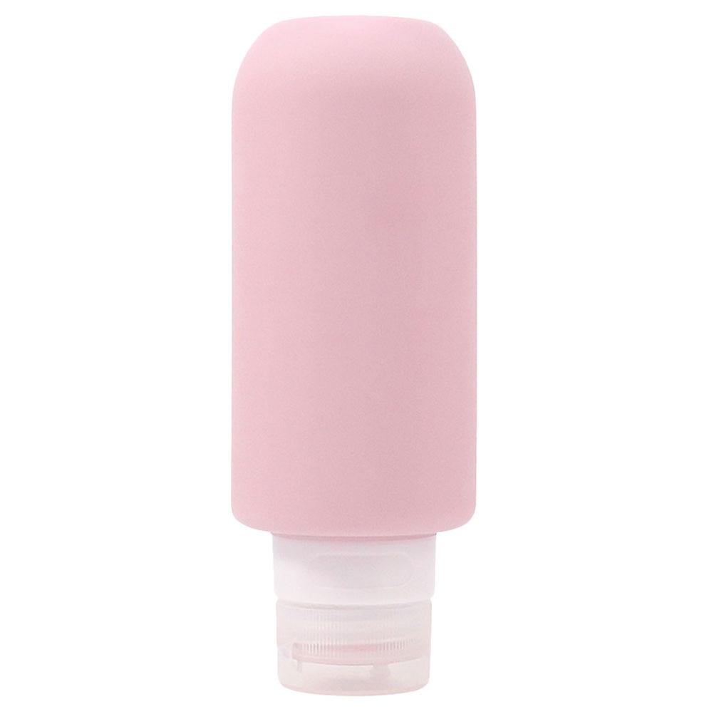 Pink Silicone Travel Bottles for Toiletries Refillable Compact Containers for Storage 3 oz