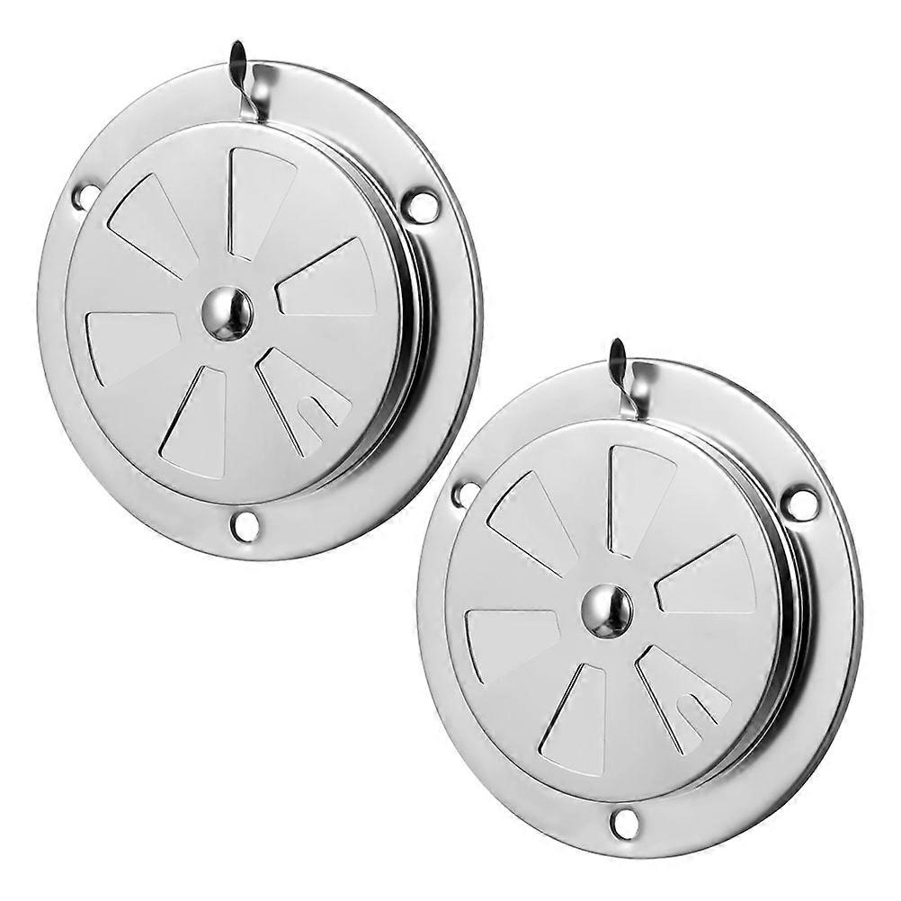 2 Pcs Stainless Steel Air Vent Cover for Enhanced Ventilation and Optimal Airflow Control Stylish Oven Vent Cover
