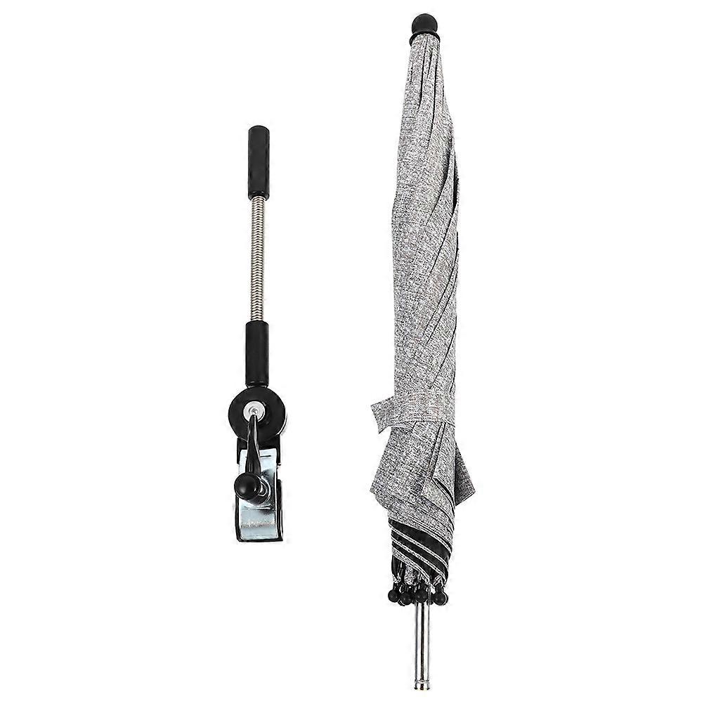 Universal Parasol Baby Stroller An Umbrella Designed For Weather In Grey With Full-Effect Shading 1Pack