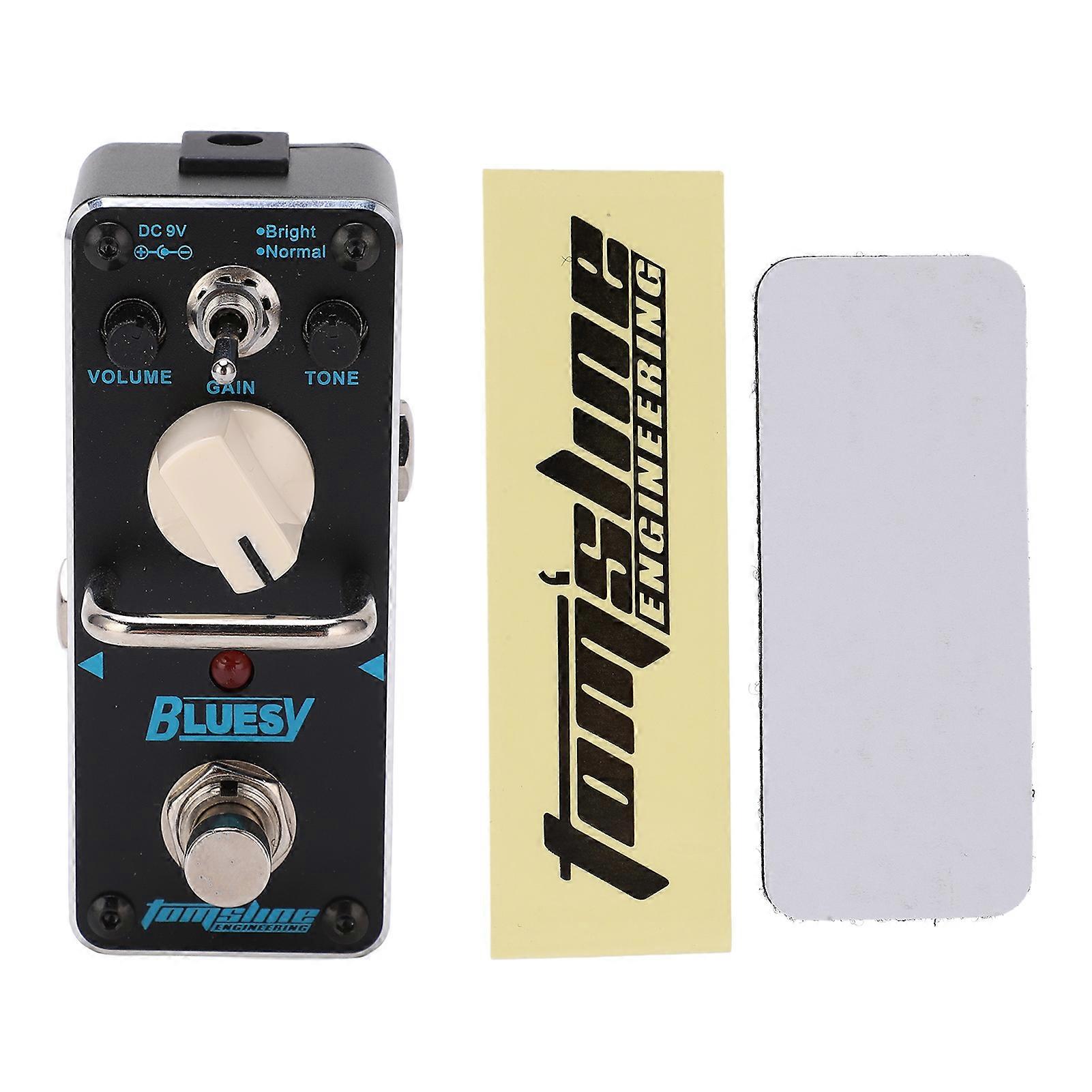 Overdrive Effect Pedal Metal Distortion Pedals for Electric Guitar with Bright Normal Modes