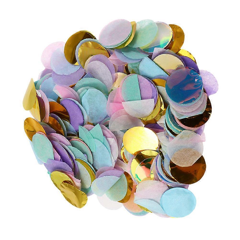 Round Confetti 1Pack Assorted Color Paper Confetti for Elegant Atmosphere Decoration
