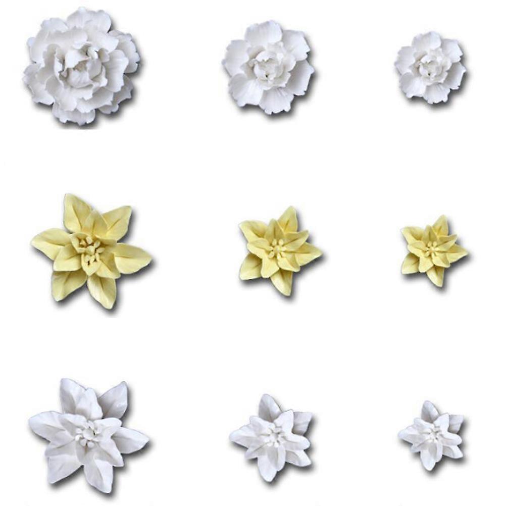 Decorative Artificial Lily Ceramic Flower Wall Hanging for Wall Use 1 Piece