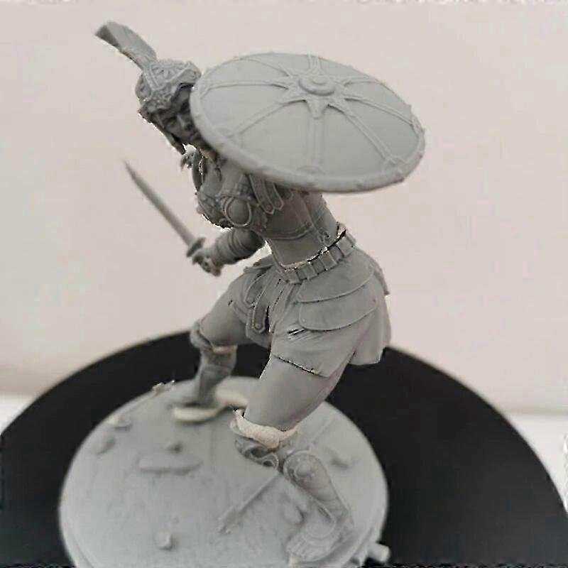 1/24スケール レジンモデルキット ミニチュア GK ギリシャ女戦士 組み立て未塗装 DIYジオラマおもちゃ
