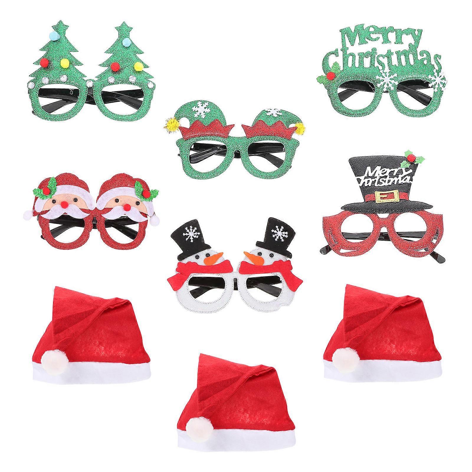 Decorative Holiday Glasses Frames Round Style For Adults And Children Occasions 39x28cm 1 Set